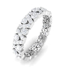 Zircon Wedding Anniversary Eternity Ring AAAA - Rosec Jewels