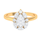 Cubic Zirconia Engagement Ring in Illusion Setting AAAA - Rosec Jewels