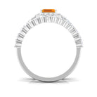 Rosec Jewels-Real Fire Opal and Moissanite Stackable Ring Set