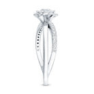 Flower Inspired Moissanite Proposal Ring for Women D-VS1 - Rosec Jewels