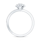 Flower Inspired Moissanite Proposal Ring for Women D-VS1 - Rosec Jewels