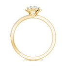 Flower Inspired Moissanite Proposal Ring for Women D-VS1 - Rosec Jewels