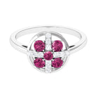 Real Pink Tourmaline Contemporary Ring with Diamond AAA - Rosec Jewels