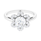 Cubic Zirconia Flower Promise Ring AAAA - Rosec Jewels