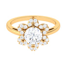 Cubic Zirconia Flower Promise Ring AAAA - Rosec Jewels