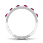 Pink Tourmaline Anniversary Ring with Diamond AAA - Rosec Jewels