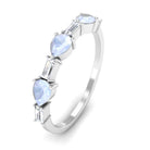 Rosec Jewels-Moonstone and Diamond East West Half Eternity Ring