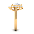 Zircon Teardrop Vintage Inspired Engagement Ring AAAA - Rosec Jewels