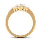 Zircon Teardrop Vintage Inspired Engagement Ring AAAA - Rosec Jewels
