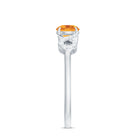 Certified Natural Citrine Infinity Promise Ring with Diamonds AAA - Rosec Jewels