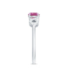 Solitaire Pink Tourmaline Infinity Promise Ring with Diamond AAA - Rosec Jewels