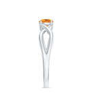 Certified Real Citrine Infinity Promise Ring with AAA - Rosec Jewels