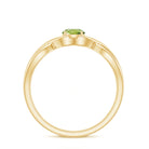 Rosec Jewels-Natural Half Carat Peridot Promise Ring with Crossover Shank
