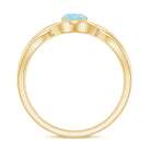 Rosec Jewels-Solitaire Aquamarine Infinity Promise Ring