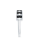 Natural Baguette Black Spinel Half Eternity Ring with Diamond AAA - Rosec Jewels
