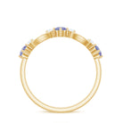 Rosec Jewels-Natural Tanzanite Diamond Ring for Promise