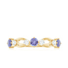 Rosec Jewels-Natural Tanzanite Diamond Ring for Promise