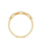 Moonstone and Diamond Wedding Anniversary Ring AAA - Rosec Jewels
