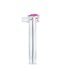 Pink Tourmaline Heart Ring Set with Diamond AAA - Rosec Jewels