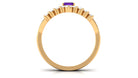 1.4 Carat Emerald Cut Amethyst Diamond Wedding Bridal Ring Set AAA - Rosec Jewels