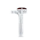 Natural Princess Cut Garnet Diamond Wedding Bridal Ring Set AAA - Rosec Jewels