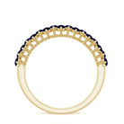 Rosec Jewels-Natural Blue Sapphire Half Eternity Anniversary Ring