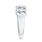 Contemporary Diamond Half Eternity Band Ring for Women Natural - ( HI-SI ) - Rosec Jewels
