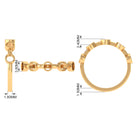 Rosec Jewels-Real Bezel Set Blue Sapphire Half Eternity Ring for Women