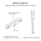 Natural Pear Shape Diamond Half Eternity Ring for Women Natural - ( HI-SI ) - Rosec Jewels