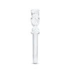 Rosec Jewels-Heart Shaped Moissanite Wedding Band for Women