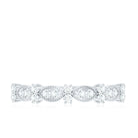 Designer Diamond Half Eternity Ring for Valentines Natural - ( HI-SI ) - Rosec Jewels