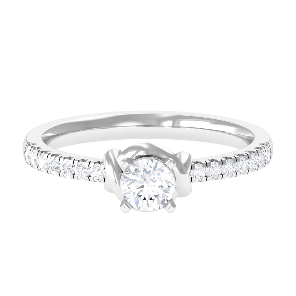 Classic Diamond Solitaire Promise Ring in Prong Setting