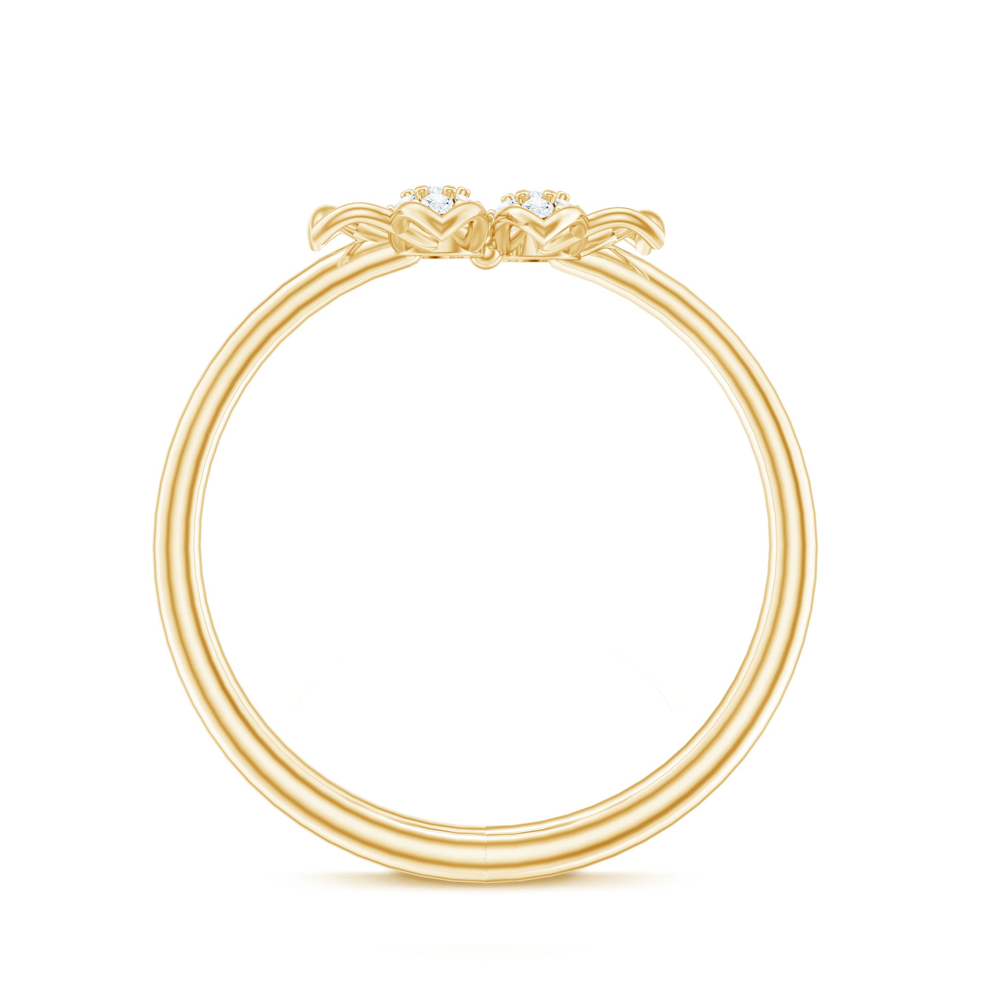 Rosec Jewels-Brilliant Cut Diamond Flower Promise Ring