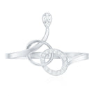 Natural Diamond Minimalist Promise Ring for Her Natural - ( HI-SI ) - Rosec Jewels