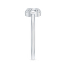 Round Shape Diamond Promise Ring in Illusion Setting Natural - ( HI-SI ) - Rosec Jewels