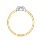 Round Shape Diamond Promise Ring in Illusion Setting Natural - ( HI-SI ) - Rosec Jewels