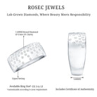 Rosec Jewels-Lab Grown Diamond Wide Wedding Band With Certificate