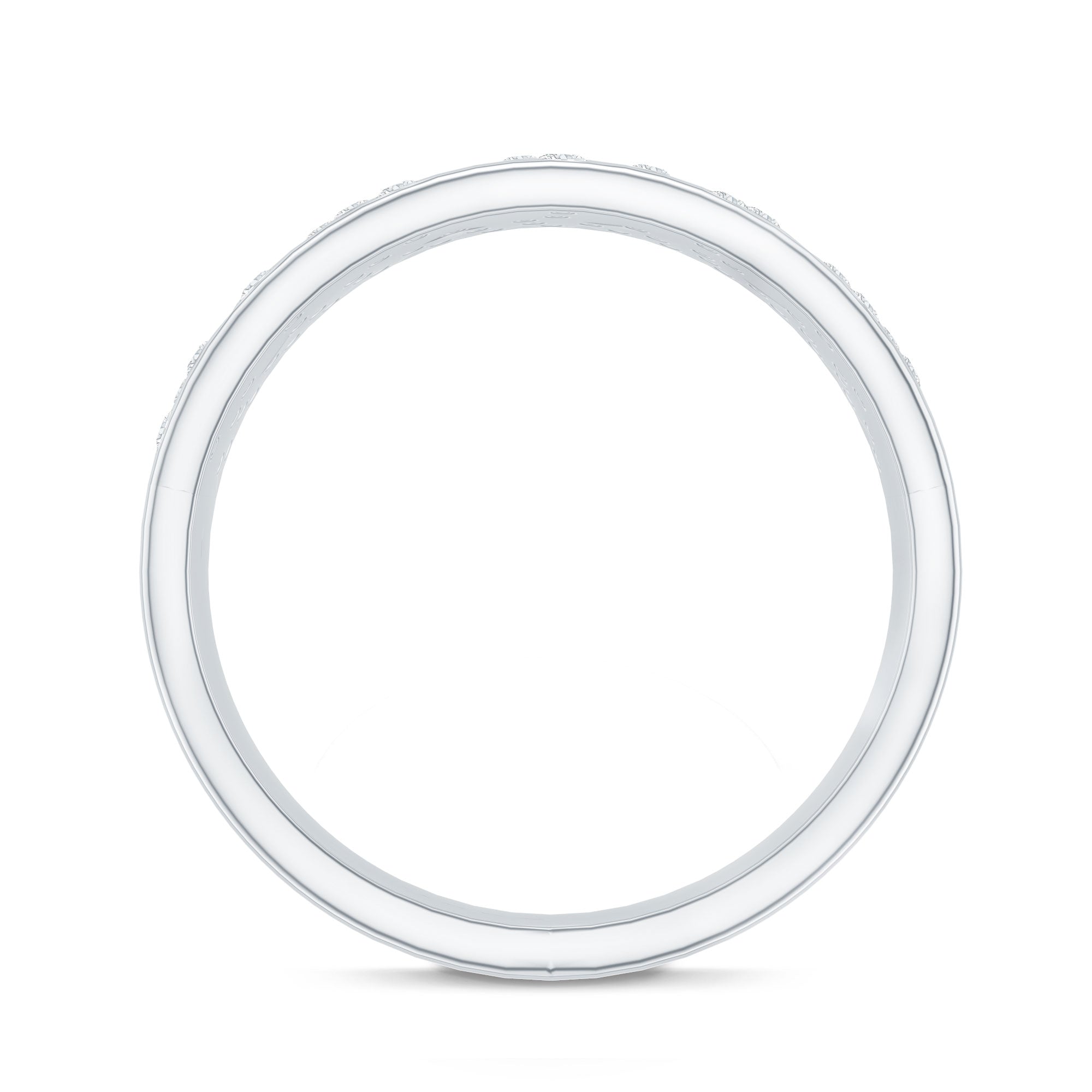 Rosec Jewels-Lab Grown Diamond Wide Wedding Band With Certificate
