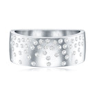 Rosec Jewels-Lab Grown Diamond Wide Wedding Band With Certificate