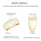 Rosec Jewels-Lab Grown Diamond Wide Wedding Band With Certificate