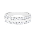 Certified Real Diamond Wedding Band Ring for Women Natural - ( HI-SI ) - Rosec Jewels