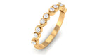 Rosec Jewels-Natural Diamond Half Eternity Infinity Ring for Valentines
