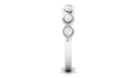 Certified Natural Diamond Half Eternity Ring with Infinity Knot Natural - ( HI-SI ) - Rosec Jewels