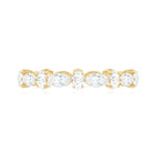 Oval and Marquise Cut Moissanite Stackable Eternity Ring D-VS1 - Rosec Jewels