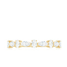 Marquise and Oval Shape Moissanite Half Eternity Ring D-VS1 - Rosec Jewels