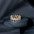 Certified Moissanite Baguette Eternity Band Ring D-VS1 - Rosec Jewels