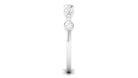 Natural Diamond Half Eternity Ring in Bezel Setting Natural - ( HI-SI ) - Rosec Jewels
