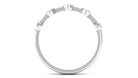 Natural Diamond Half Eternity Ring in Bezel Setting Natural - ( HI-SI ) - Rosec Jewels