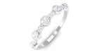 Natural Diamond Half Eternity Ring in Bezel Setting Natural - ( HI-SI ) - Rosec Jewels