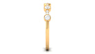 Natural Diamond Half Eternity Ring in Bezel Setting Natural - ( HI-SI ) - Rosec Jewels